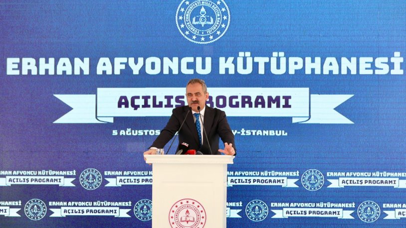 MEB, kütüphaneye "çöktü"! Bakan Özer 2020'de açılan Kütüphaneyi Yeniden Açtı