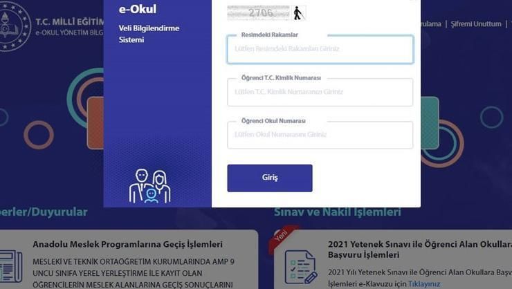 Velilerin okul için adres oyunu