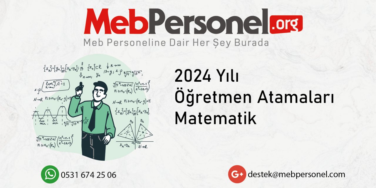 2024 Öğretmen Atamalarında Matematik Öğretmenliği Kontenjan Tahmini ve Talepler!