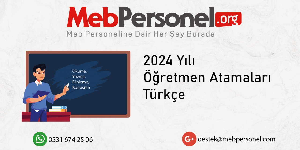 2024 Öğretmen Atamalarında Türkçe Öğretmenliği Kontenjan Tahmini ve Talepler!