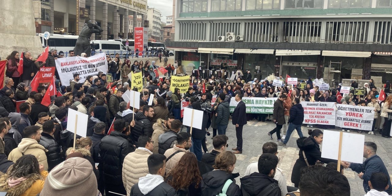 Atama Bekleyen Öğretmenler Ulus'ta Mülakatsız, 68 Bin Atama İstedi!