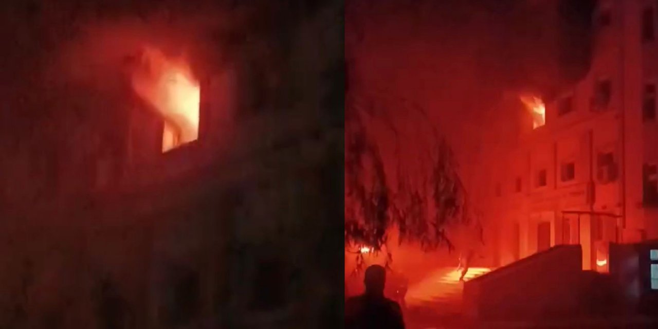 Okulda Müdür Odası Yandı