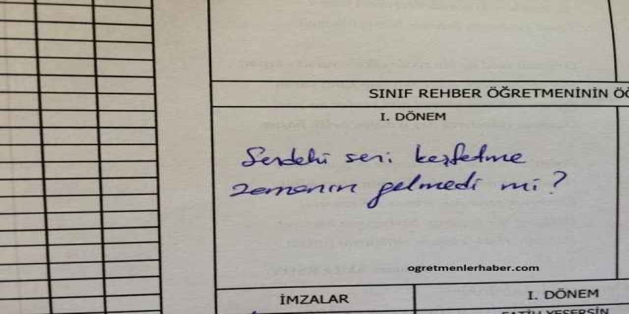 Öğretmen karne görüşleri, 1. Dönem sonu karne görüşleri (Tüm sınıflar)