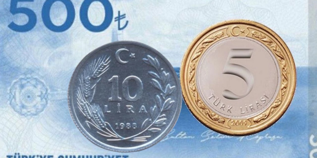 Yeni 5 TL, 10 TL bozuk para ve 500 TL kağıt para basına sızdı