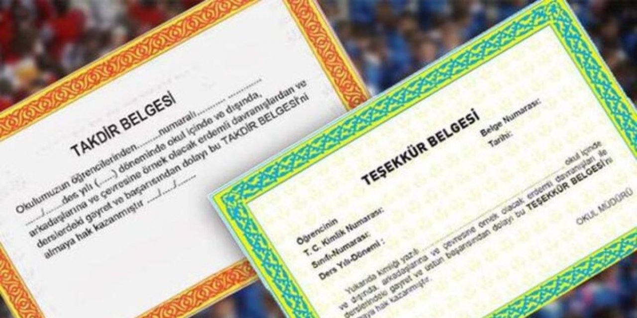 Öğrenciler, Veliler Dikkat ! Bunları Yapan Öğrenciye Takdir, Teşekkür Belgesi Verilmeyecek