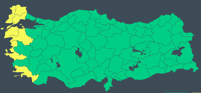 Meteoroloji'den Sarı Kodlu Uyarı: 7 İlde Yağışlar Tehlikeli Seviyeye Çıkıyor