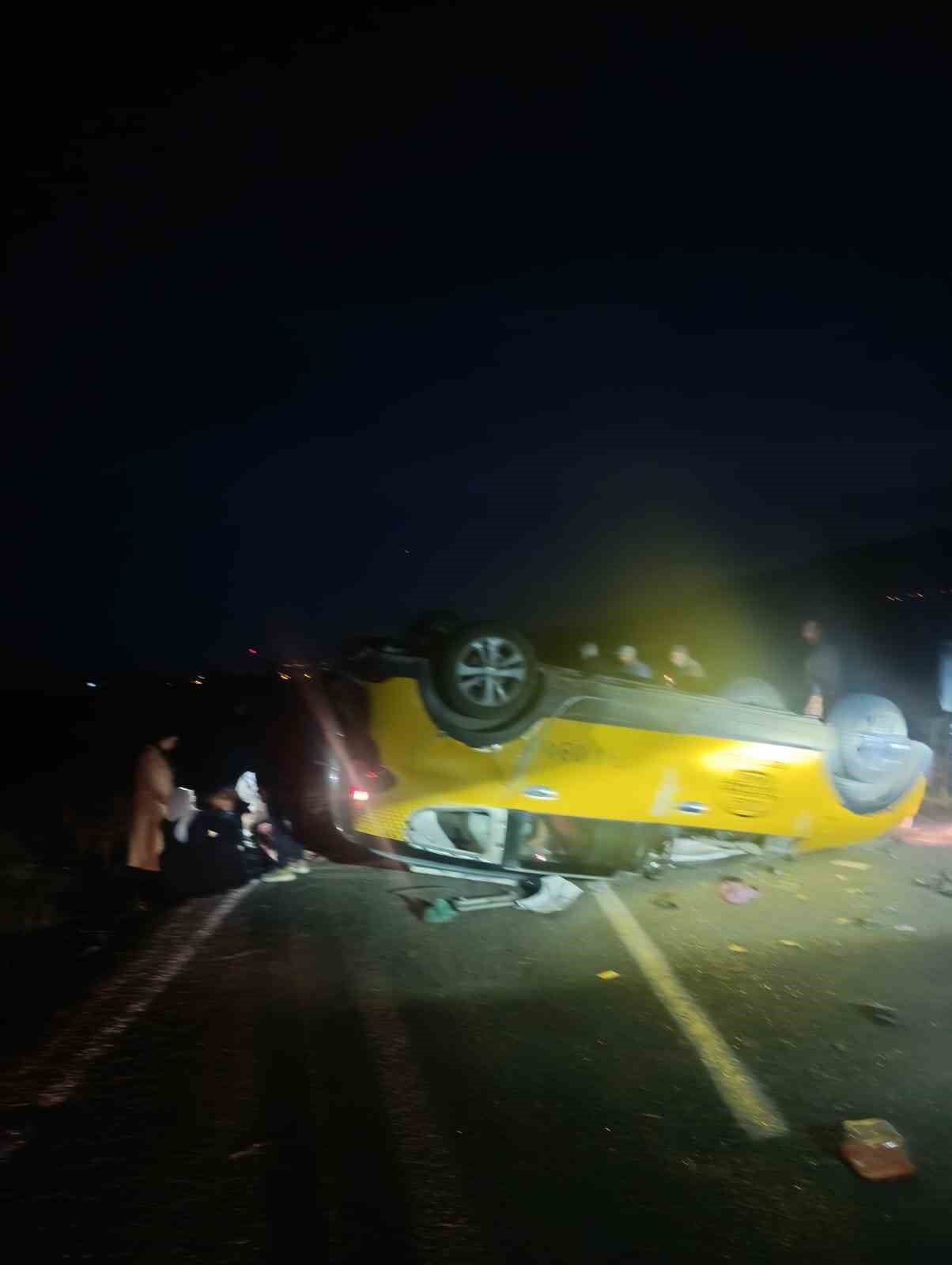 Öğretmenleri Taşıyan Araç Takla Attı, 7 Kişi Yaralı!