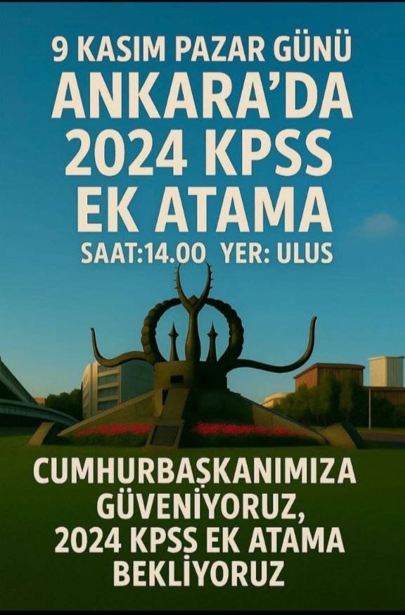 2024 KPSS Puanıyla Ek Atama Talep Eden Öğretmenler Eyleme Gidiyor