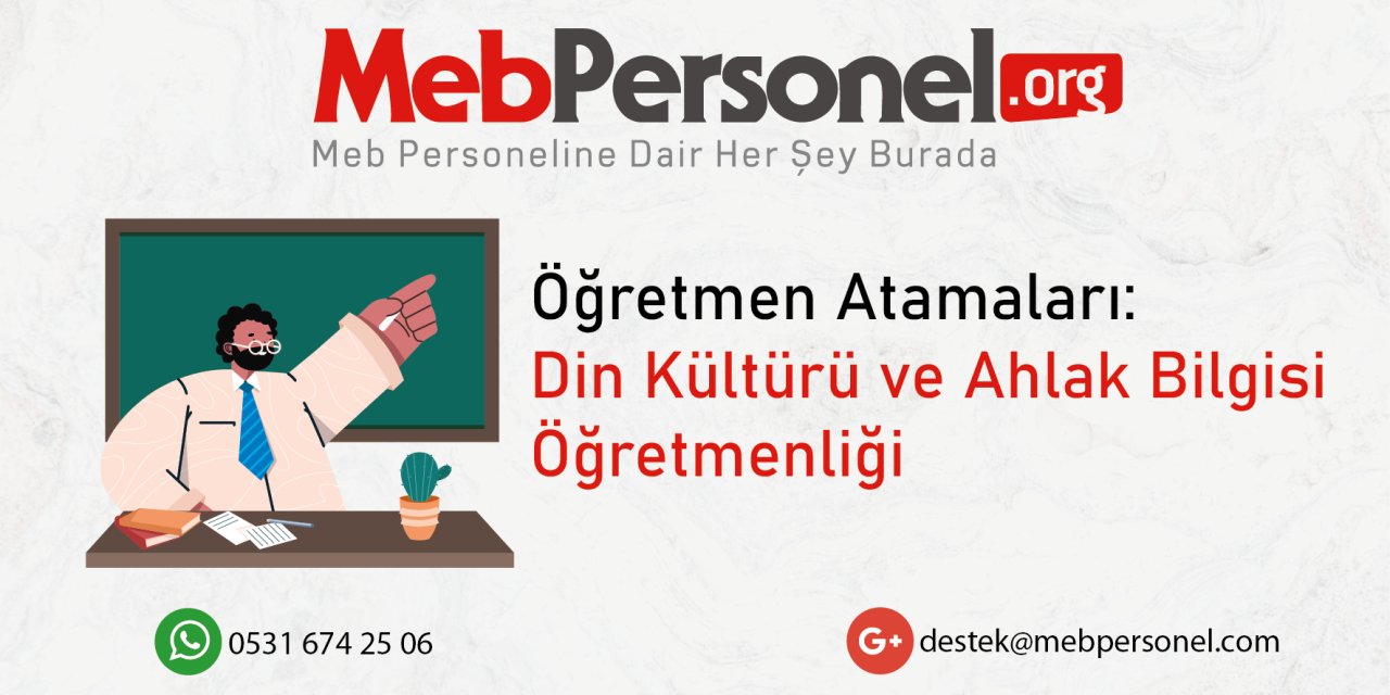 Din Kültürü ve Ahlak Bilgisi Öğretmen Atamalarında Kontenjan Beklentileri