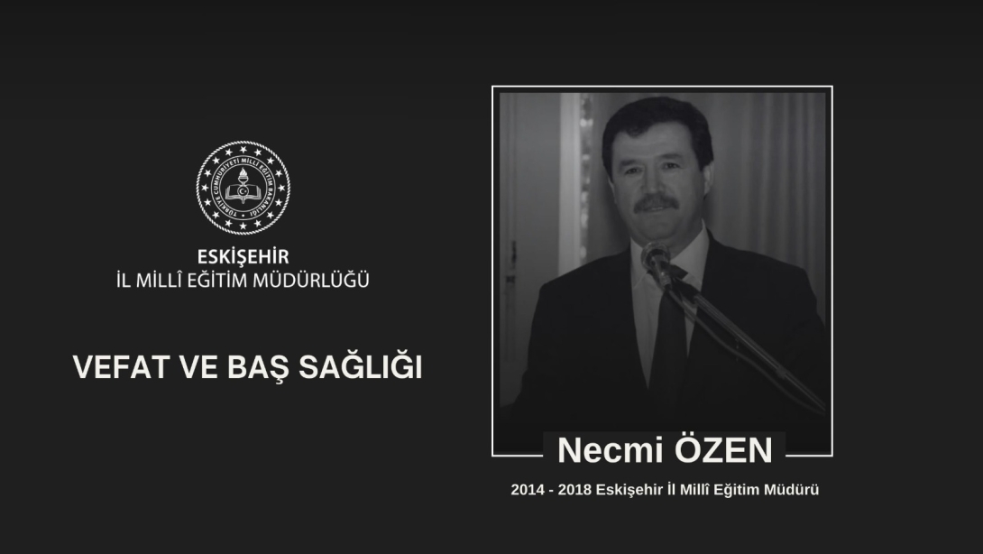 Eski İl Milli Eğitim Müdürü Hayatını Kaybetti