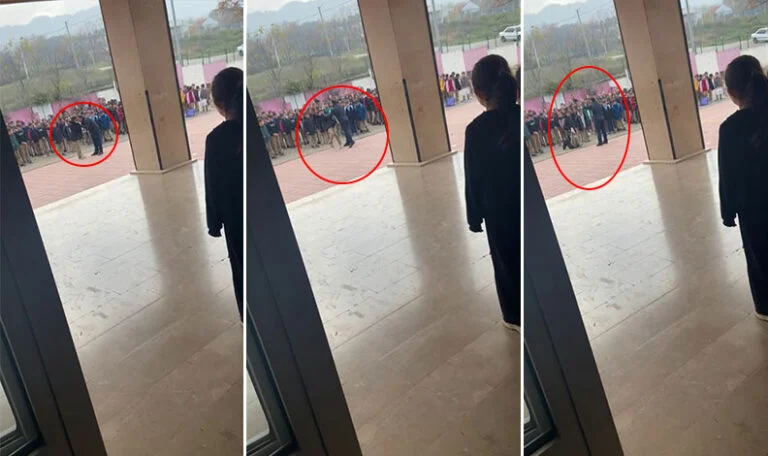 Okul Müdürü Sırada Bekleyen Öğrenciyi Darp Etti: O Anlar Kamerada!