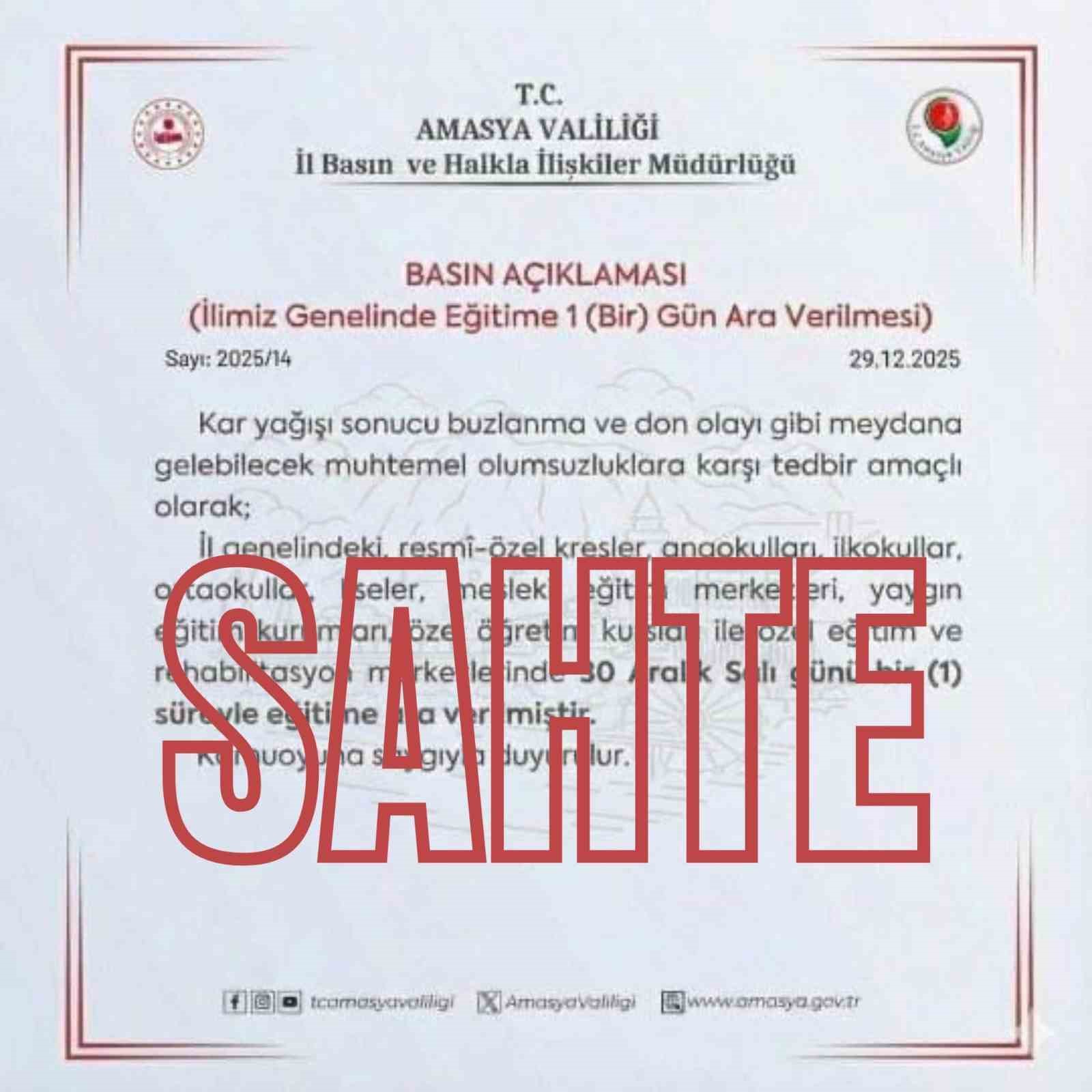 Valilik Kar Tatili Haberini Yalanladı! Yarın O İlde Okul Var