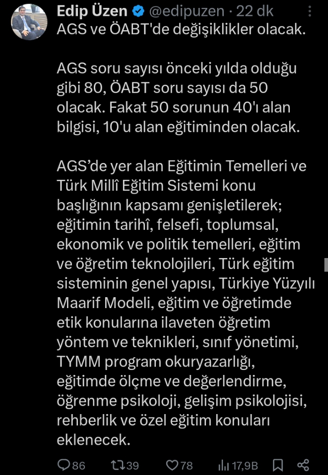AGS İçeriği Değişiyor: Yeni Soru Dağılımı ve Müfredat Detayları