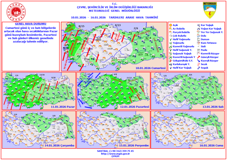 Meteoroloji’den 48 İle Sağanak, Kar ve Fırtına Uyarısı!