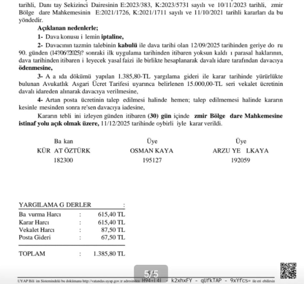 O Branş Öğretmenleri İçin Emsal Karar: Ek Ders Ücretleri Artırımlı Ödenecek