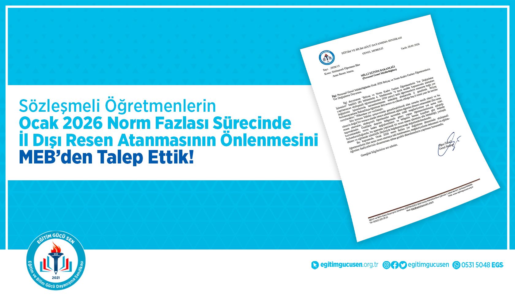Sözleşmeli Öğretmenin Resen Atanması Konusunda Önemli Gelişme!