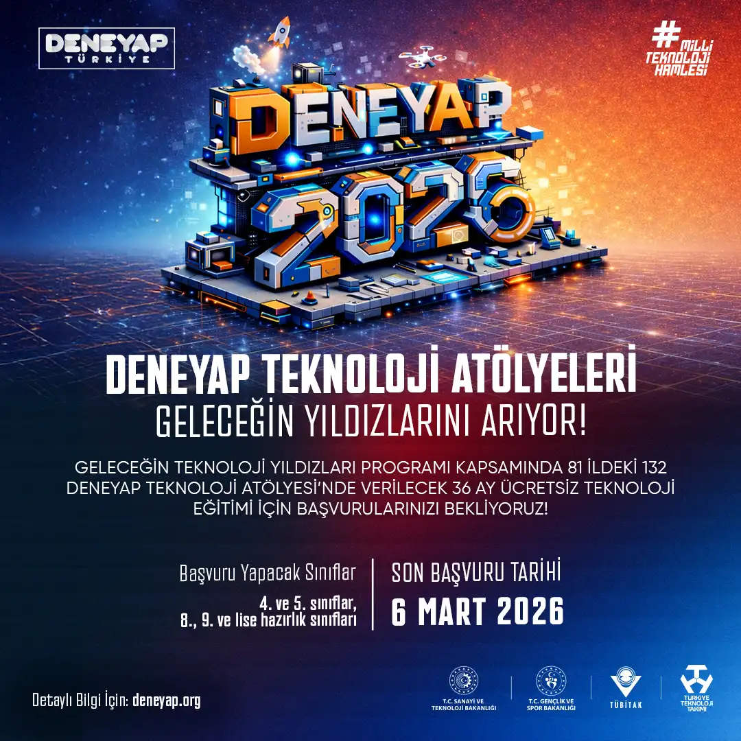 Deneyap Atölyeleri İçin Başvurular Başladı
