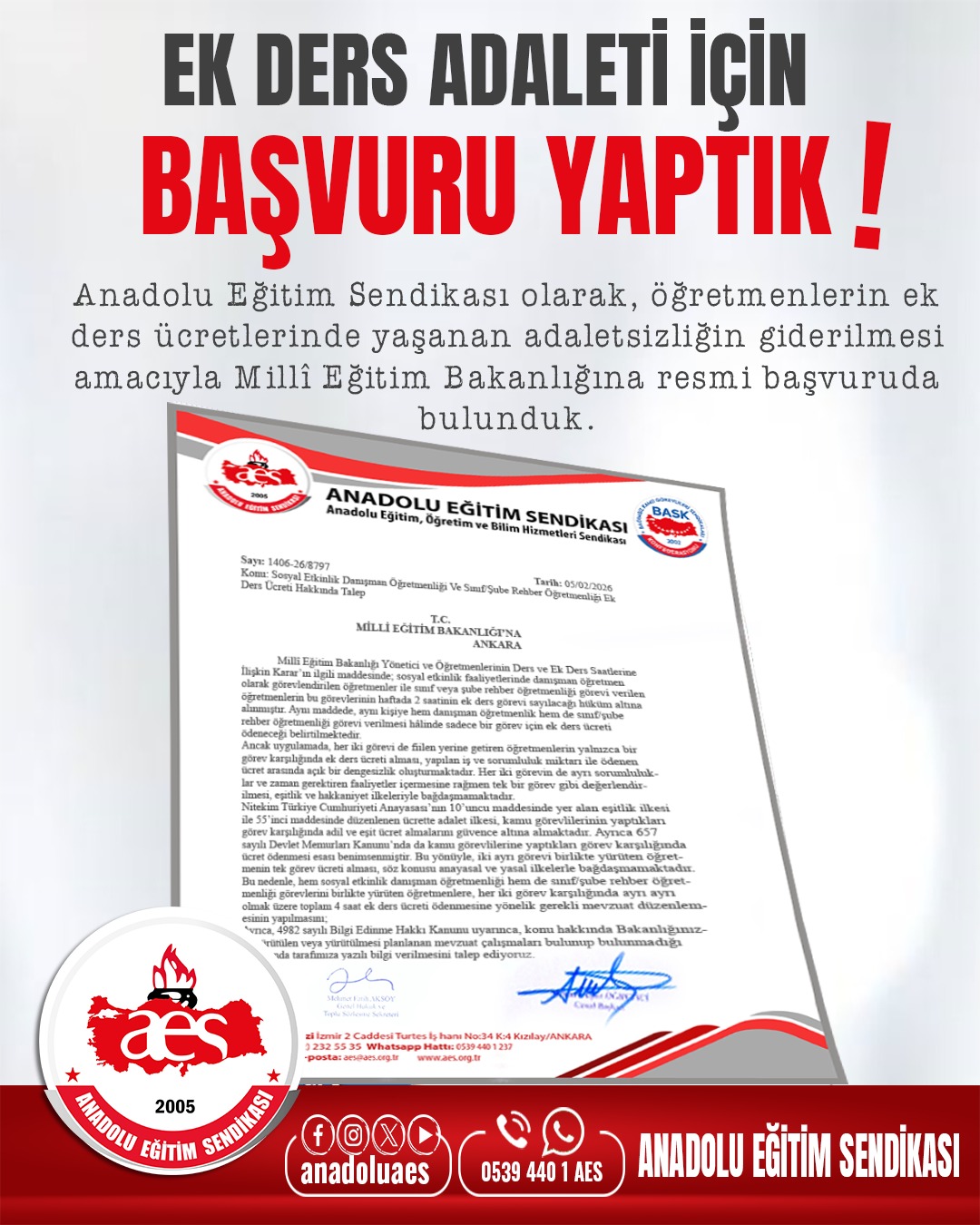 Öğretmenlerin Ek Dersleri Konusunda MEB'e Önemli Talep İletildi