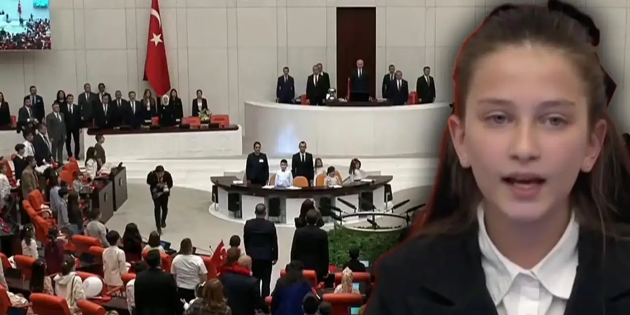 23 Nisan Özel Oturumunun Meclis Başkanı İnci Yıldız Şentürk İzleyenleri Duydulandırdı