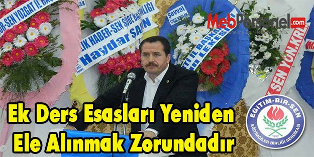 EK DERS ESASLARI YENİDEN ELE ALINMALIDIR