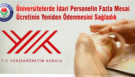 Fazla Çalışma Ücreti Verilmesi Geri Geldi