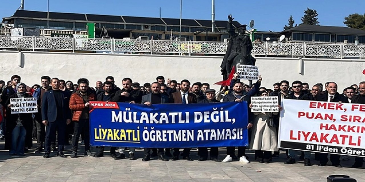 Atama Bekleyen Öğretmenler Şanlıurfa'dan Seslendi:"Mülakatlı değil, Liyakatli Atama"
