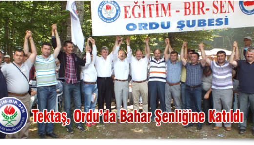 Tektaş, Ordu’da Bahar Şenliğine Katıldı