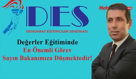 Değerler Eğitiminde En Önemli Görev  Sayın Bakanımıza Düşmektedir!