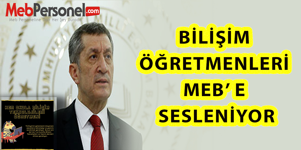 BİLİŞİM ÖĞRETMENLERİ MEB’E SESLENİYOR