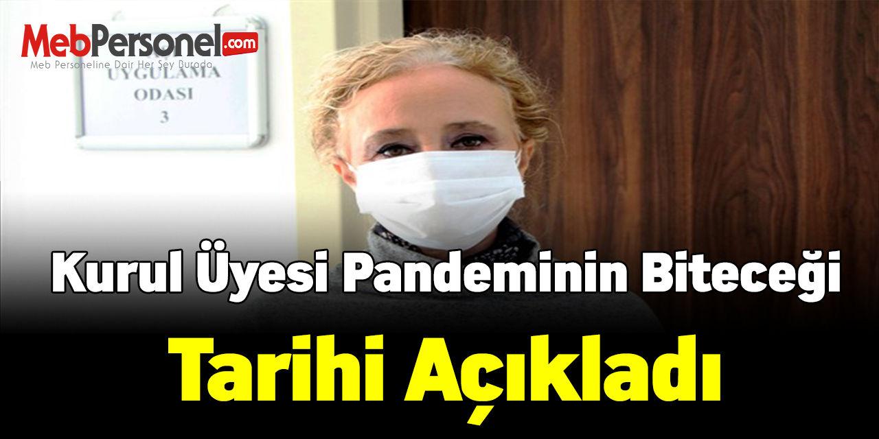 Bilim Kurulu Üyesi Prof. Taşova, pandeminin biteceği tarihi açıkladı