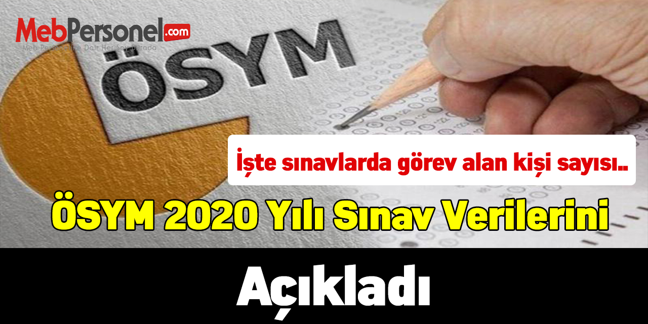 ÖSYM 2020 Yılı Sınav Verilerini Açıkladı