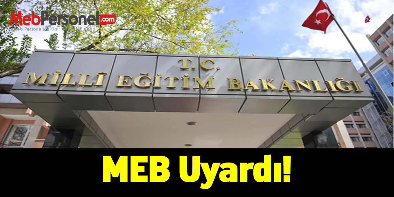 MEB'den ailelere uyarı!