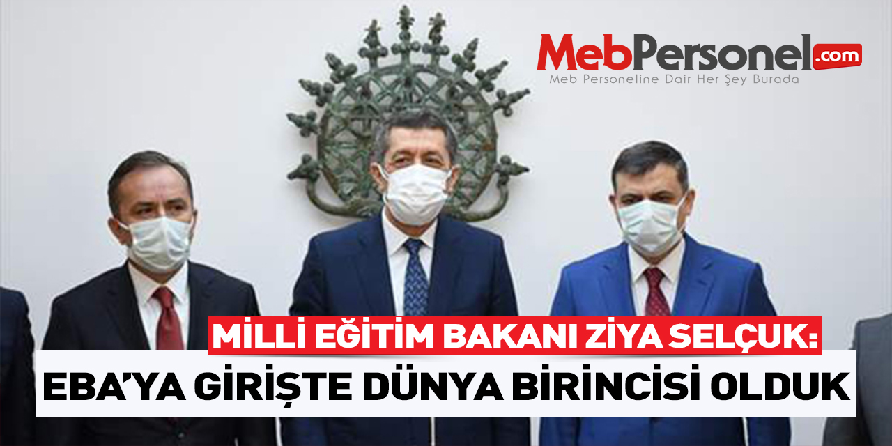 Bakan Selçuk: EBA'da Dünya Birincisi Olduk