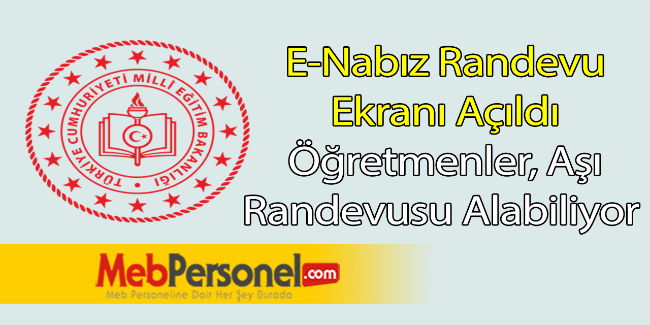 Öğretmenlere Aşı Randevu Ekranı Açıldı