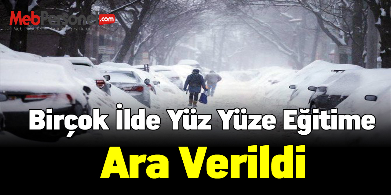 Ülke genelinde yoğun kar yağışı! Birçok ilde yüz yüze eğitime ara verildi