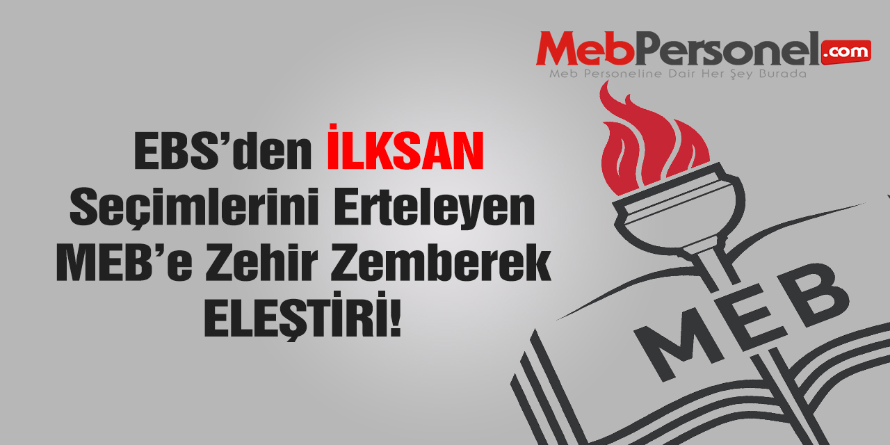 MEB'e Zehir Zemberek İLKSAN Eleştirisi