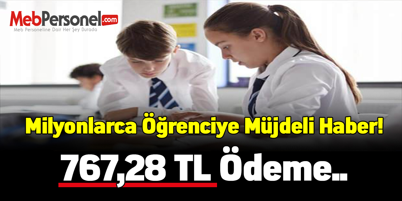 Milyonlarca öğrenciye müjdeli haber!
