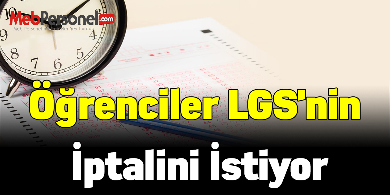 Öğrenciler lgs'nin iptalini istiyor