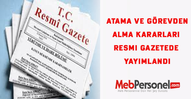3 Temmuz 2021 Atama ve görevden alma kararnameleri Resmi Gazetede yer aldı.