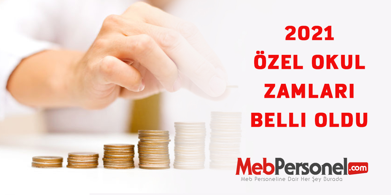 2021 Özel okul zamları belli oldu