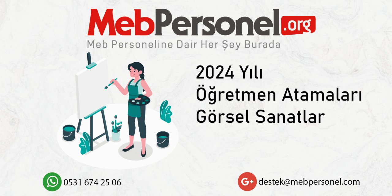2024 Öğretmen Atamalarında Görsel Sanatlar Kontenjan Tahmini ve Talepler!