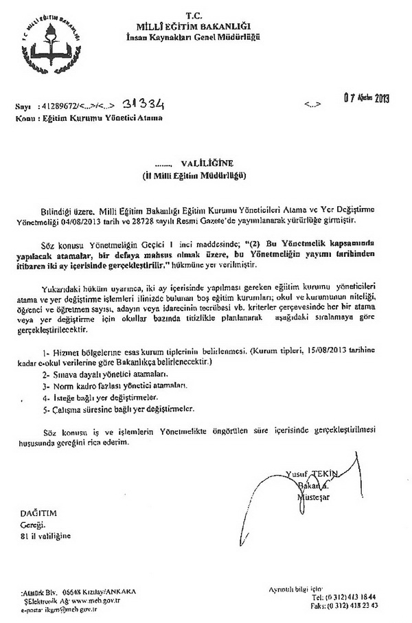 Yönetici Atamalarında Uygulama Birliği Sağlanamıyor