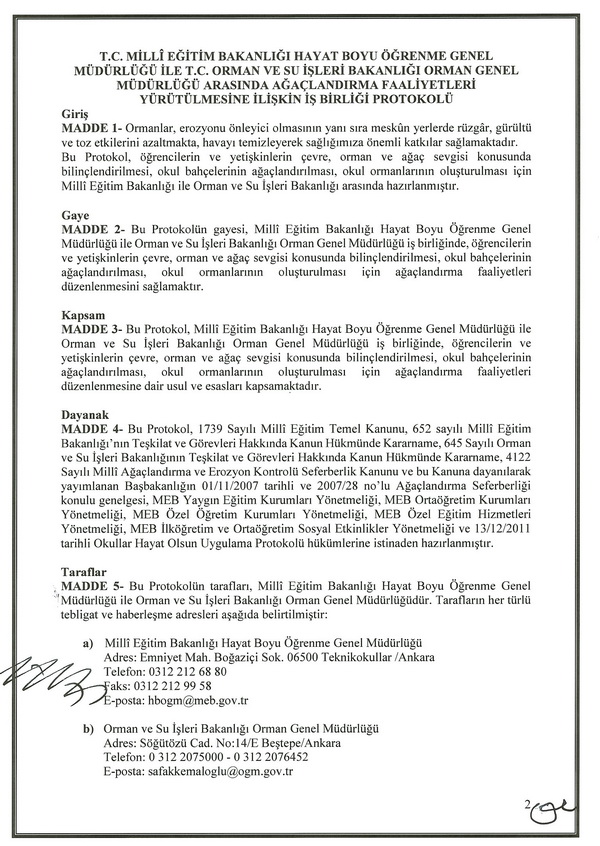 MEB; fidan dikme genelgesi yayınladı