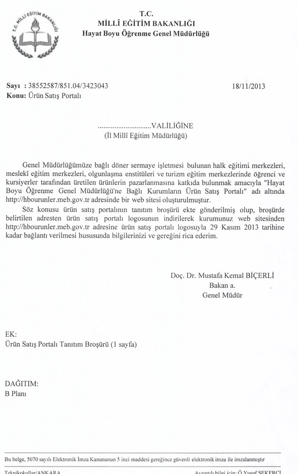 MEB ürün satış portalı oluşturdu