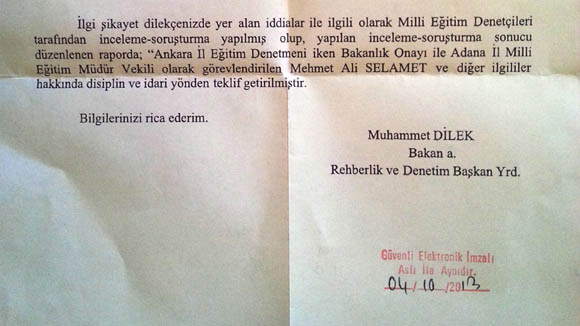 Adana Milli Eğitim Müdürüne Yargı Yolu Gözüktü