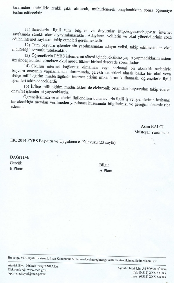 Bursluluk sınavı duyurusu yayımlandı