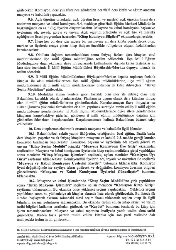 Ücretsiz Ders Kitapları Yazısı