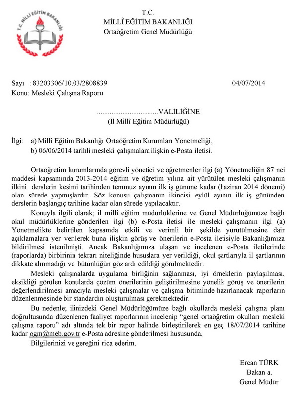 MEB, seminer çalışmalarından memnun degil