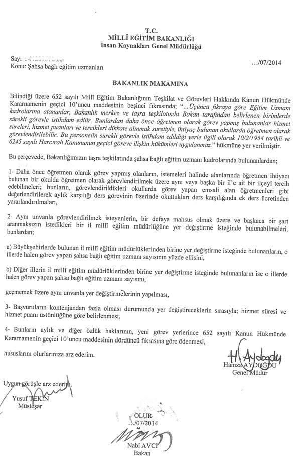 MEB, eski genel müdürleri, öğretmen atayacak