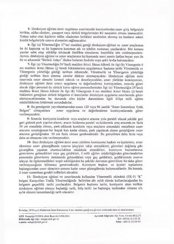 MEB'den MTSK ile ilgili açıklama